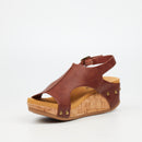 Butterfly Feet Dido 6 Wedge - Chocolate footwear Butterfly Feet