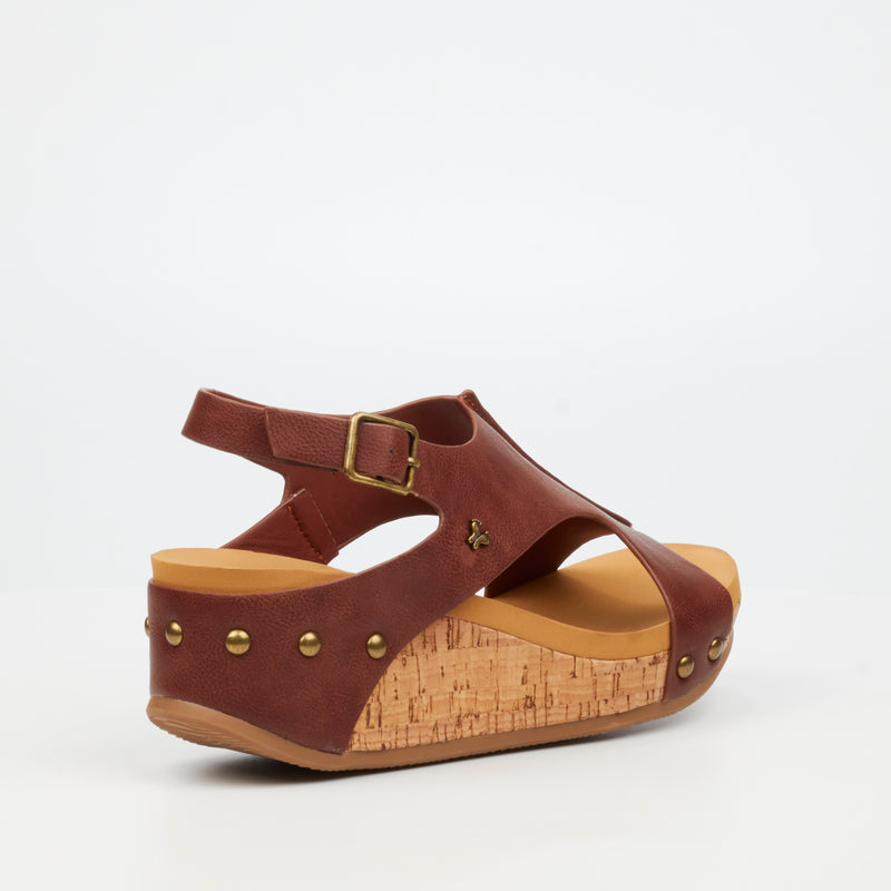 Butterfly Feet Dido 6 Wedge - Chocolate