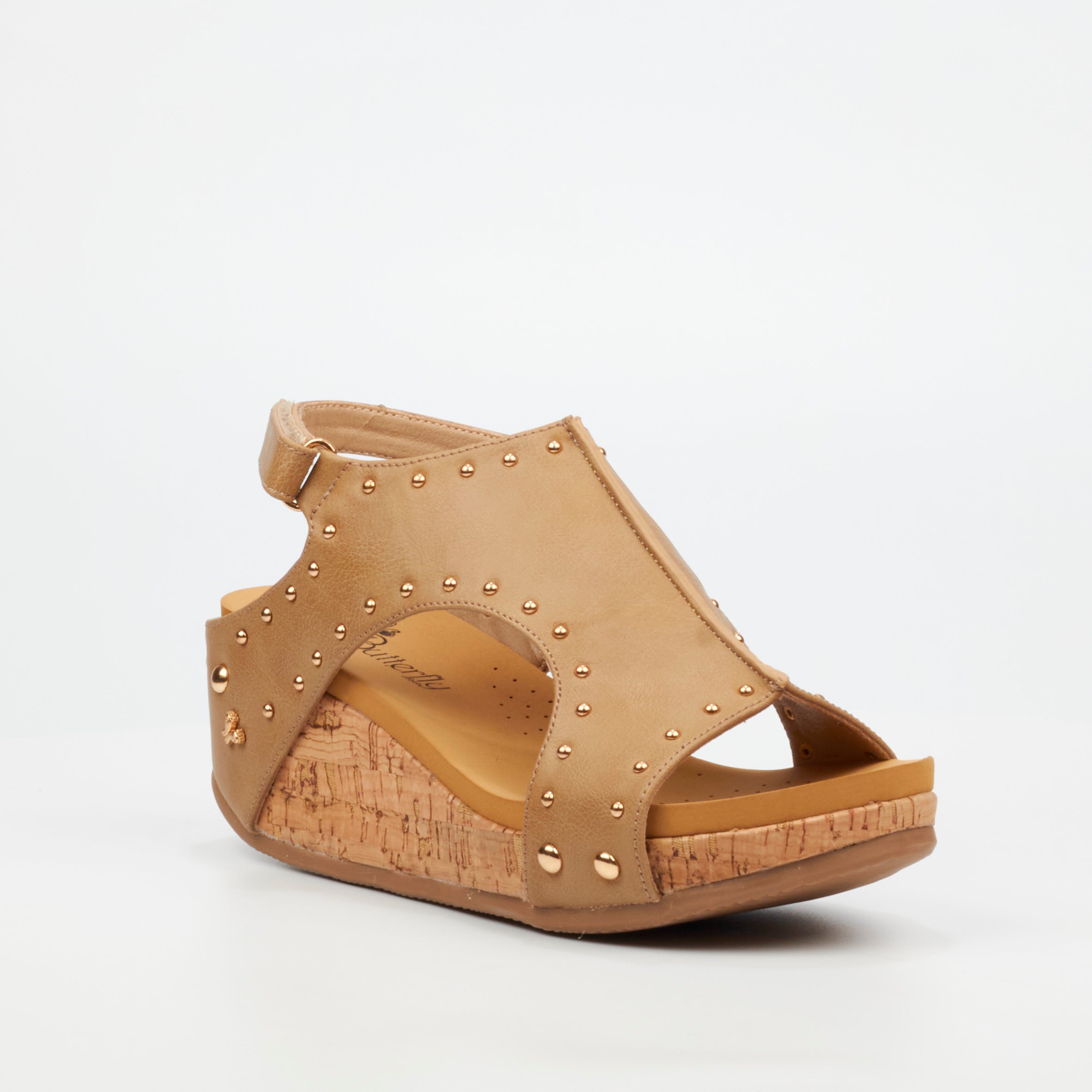 Butterfly Feet Dido 8 Wedge - Taupe footwear Butterfly Feet