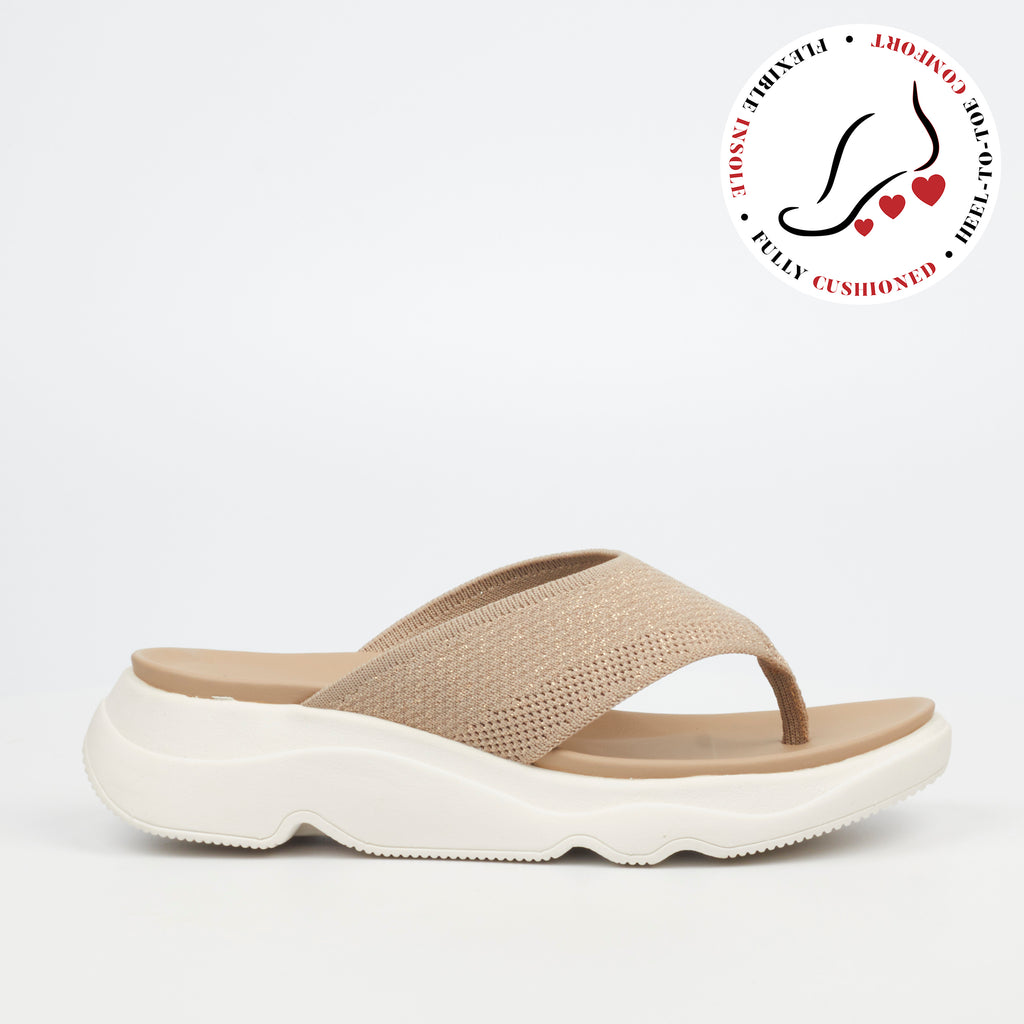 Heart & Sole Diella 1 Sandal - Beige footwear Heart & Sole