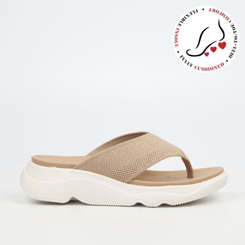 Heart & Sole Diella 1 Sandal - Beige footwear Heart & Sole