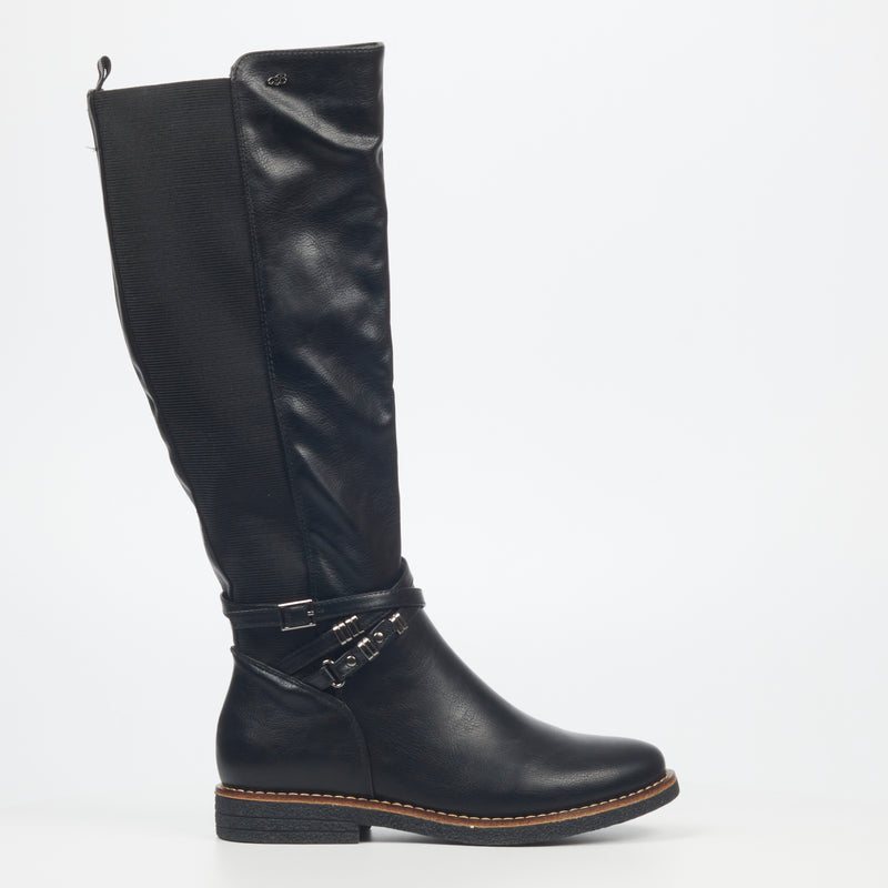 Miss Black Dolinde 1 High Boot - Black footwear Miss Black   