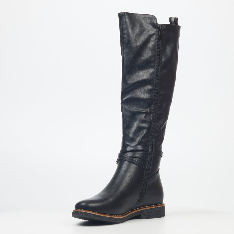 Miss Black Dolinde 1 High Boot - Black footwear Miss Black   