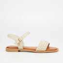 Butterfly Feet Dorey 4 Sandal - Bone footwear Butterfly Feet