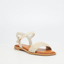 Butterfly Feet Dorey 4 Sandal - Bone footwear Butterfly Feet