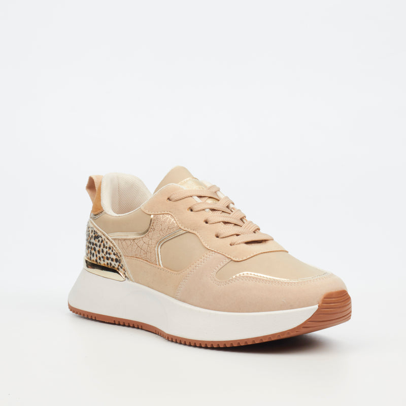 Miss Black Dorset 2 Sneaker - Nude footwear Miss Black   