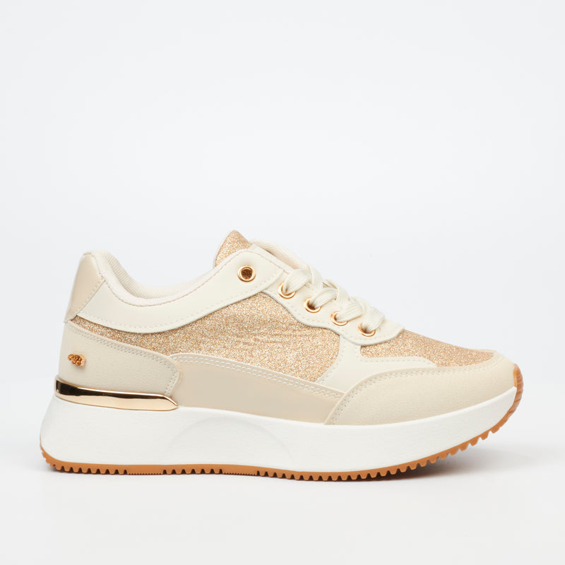 Miss Black Dorset 3 Sneaker - Nude footwear Miss Black   