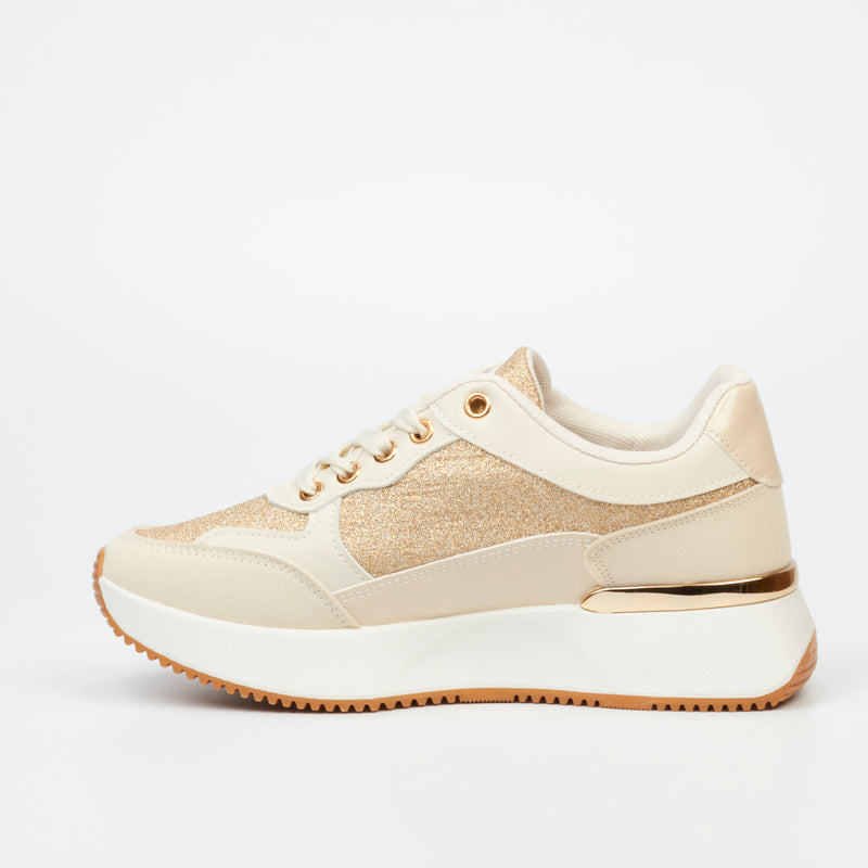 Miss Black Dorset 3 Sneaker - Nude footwear Miss Black   