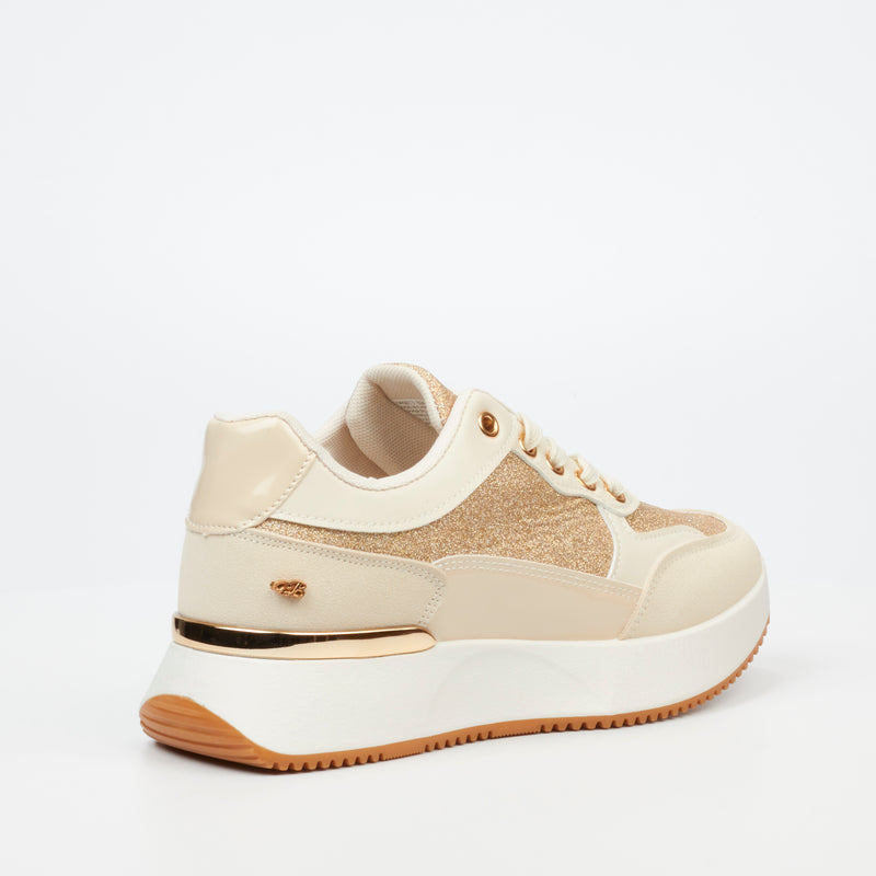 Miss Black Dorset 3 Sneaker - Nude footwear Miss Black   