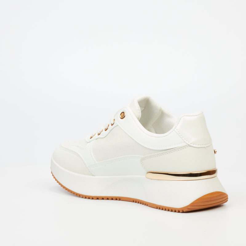 Miss Black Dorset 3 Sneaker - White footwear Miss Black   