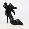 Miss Black Dott 1 Court - Black footwear Miss Black