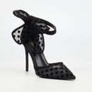 Miss Black Dott 1 Court - Black footwear Miss Black