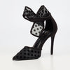 Miss Black Dott 1 Court - Black footwear Miss Black