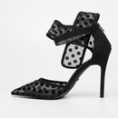 Miss Black Dott 1 Court - Black footwear Miss Black