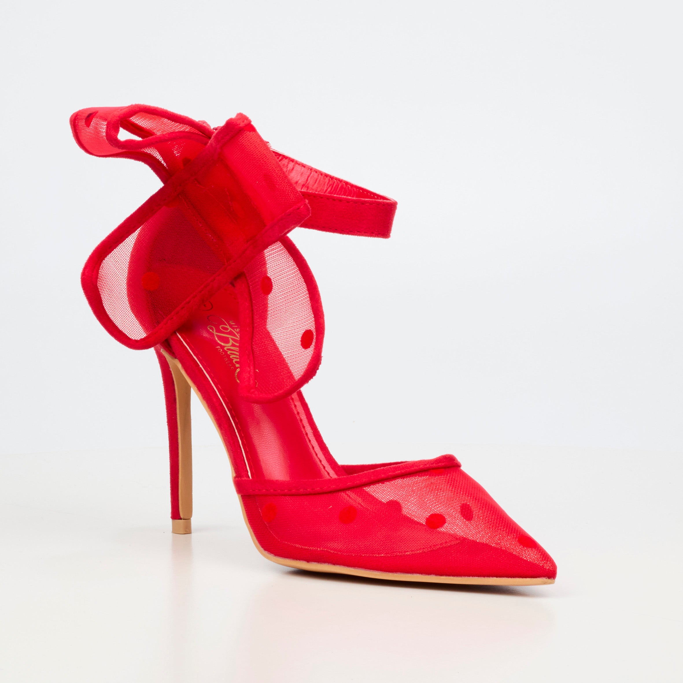 Miss Black Dott 1 Court - Red footwear Miss Black