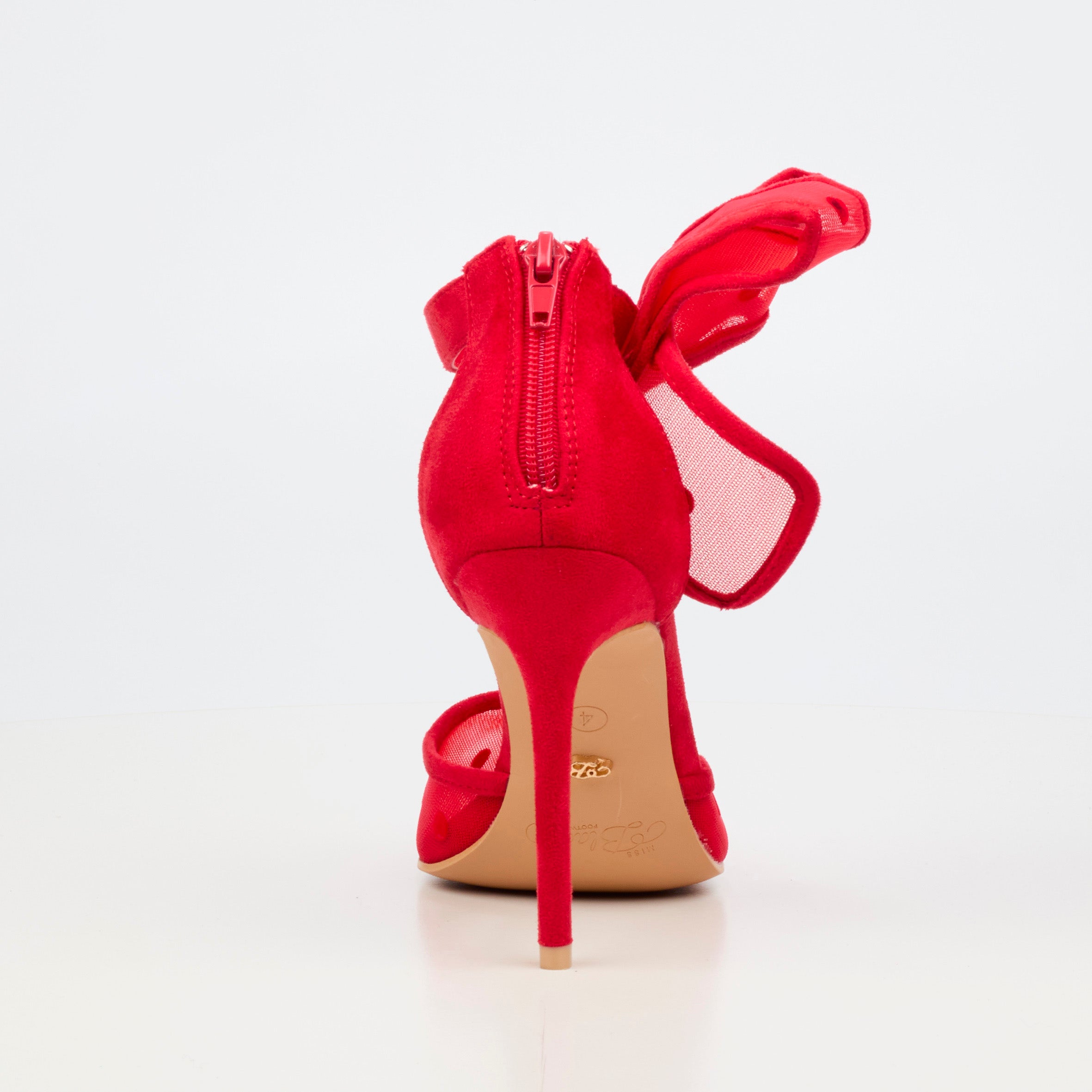 Miss Black Dott 1 Court - Red footwear Miss Black
