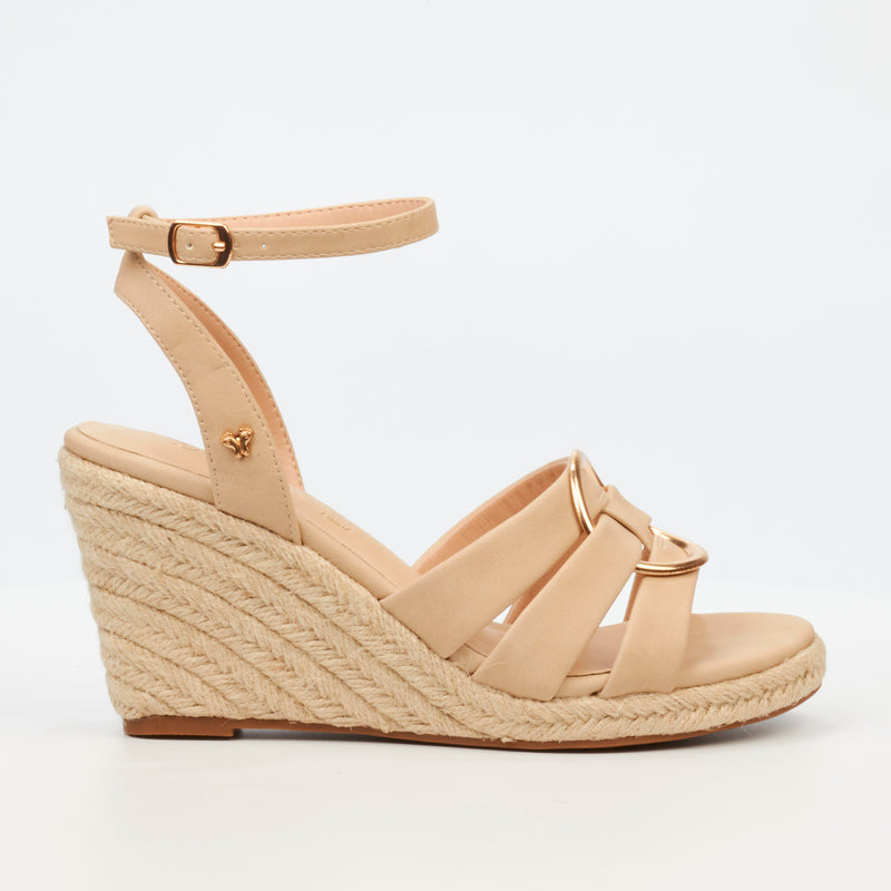 Butterfly Feet Drayco 13 Wedge - Beige footwear Butterfly Feet   