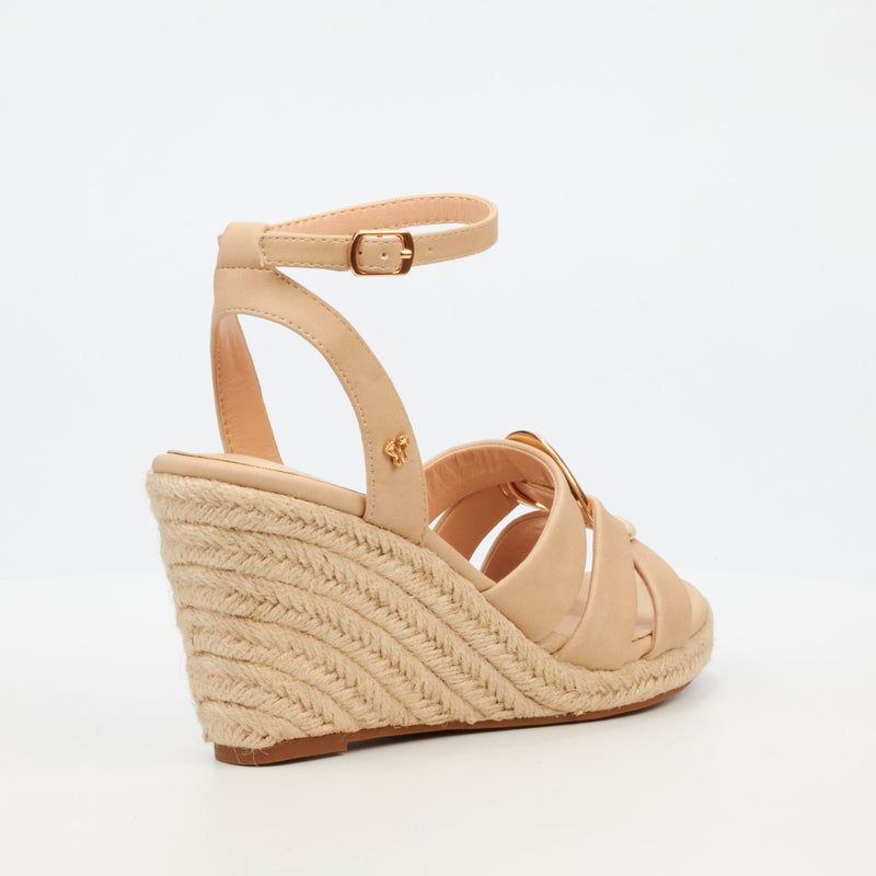 Butterfly Feet Drayco 13 Wedge - Beige footwear Butterfly Feet   