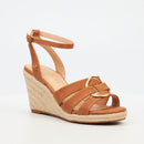 Butterfly Feet Drayco 13 Wedge - Tan footwear Butterfly Feet   