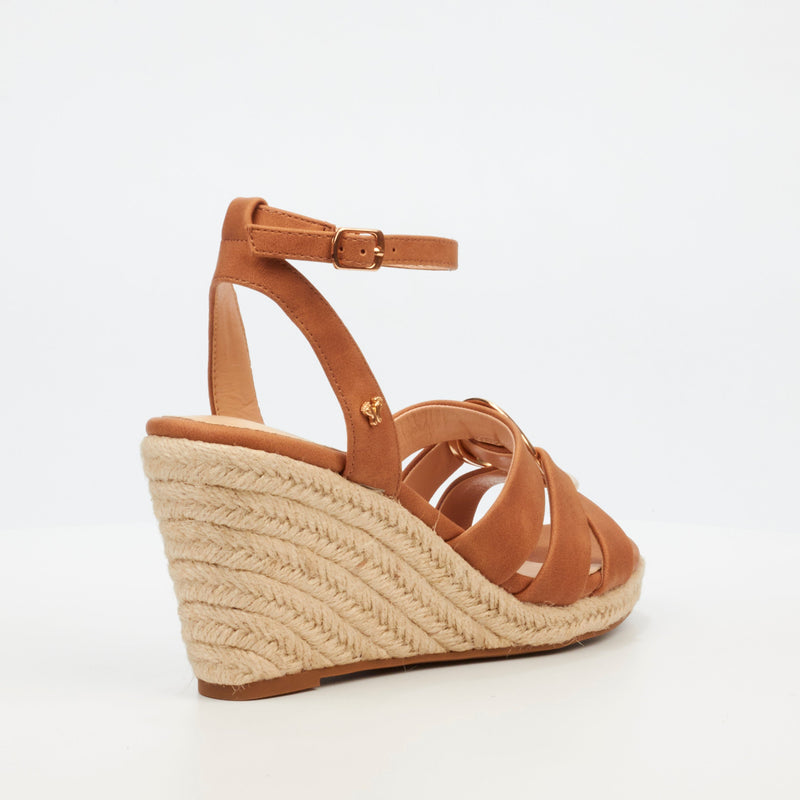 Butterfly Feet Drayco 13 Wedge - Tan footwear Butterfly Feet   