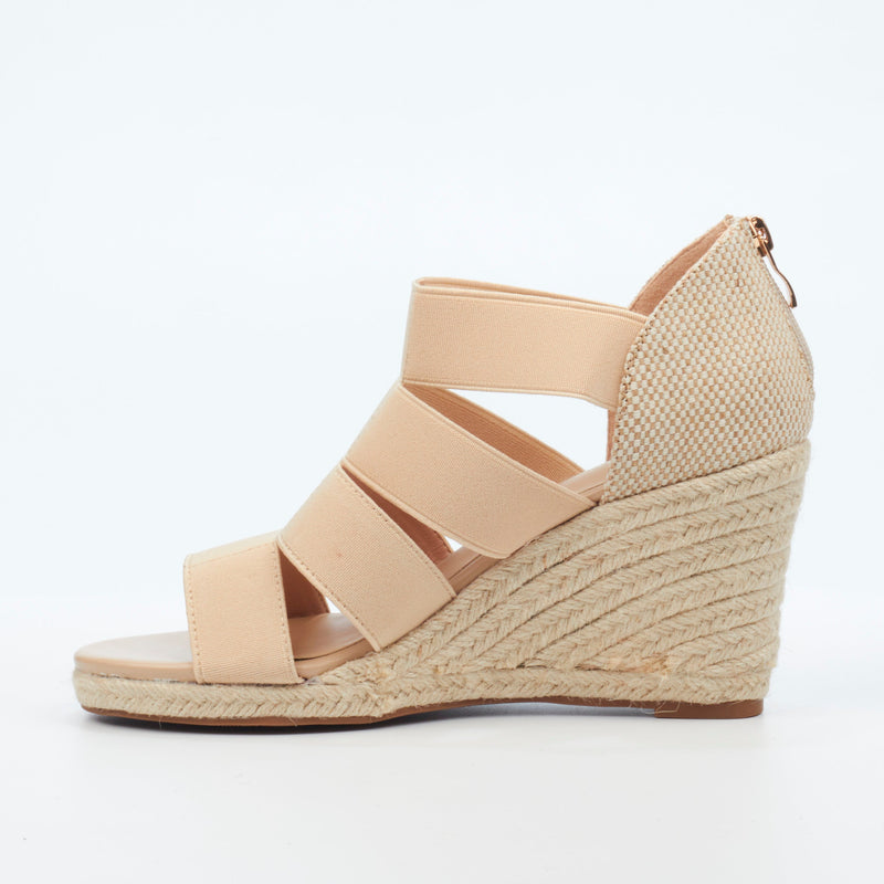 Butterfly Feet Drayco 14 Wedge - Beige footwear Butterfly Feet   