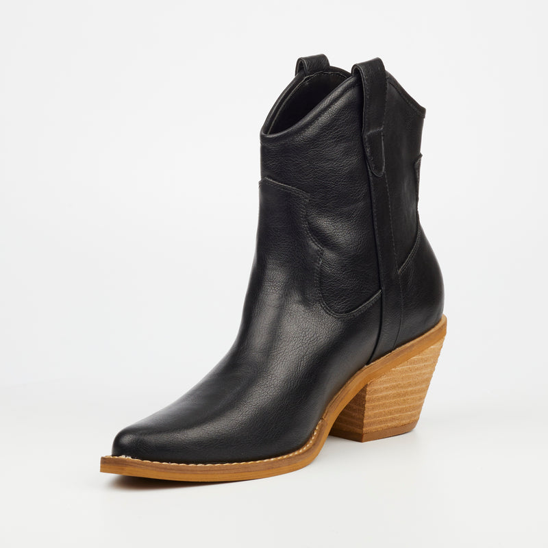 MIss Black Dutton 1 Ankle Boot - Black footwear Miss Black   