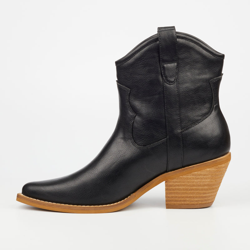 MIss Black Dutton 1 Ankle Boot - Black footwear Miss Black   