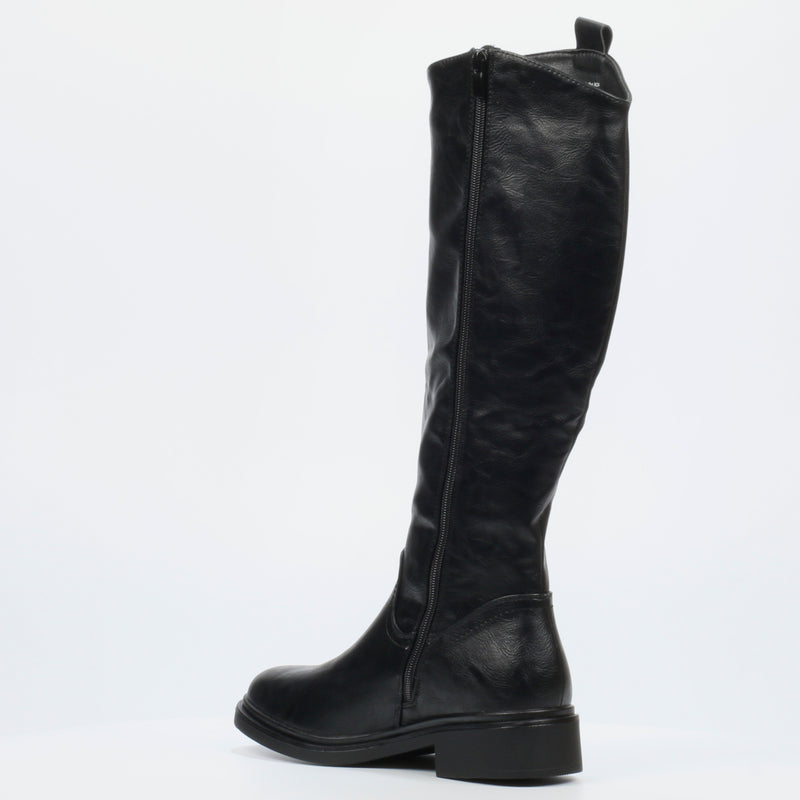 Miss Black Eagle 1 High Boot - Black footwear Miss Black   