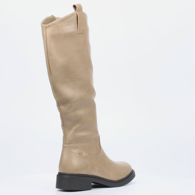 Miss Black Eagle 1 High Boot - Taupe footwear Miss Black   