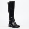 Miss Black Earth 1 High Boots Faux Leather - Black footwear Miss Black