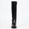 Miss Black Earth 1 High Boots Faux Leather - Black footwear Miss Black