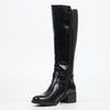 Miss Black Earth 1 High Boots Faux Leather - Black footwear Miss Black