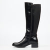 Miss Black Earth 1 High Boots Faux Leather - Black footwear Miss Black