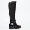 Miss Black Earth 1 High Boots Faux Leather - Black footwear Miss Black