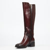 Miss Black Earth 1 High Boot - Burgundy footwear Miss Black
