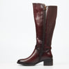 Miss Black Earth 1 High Boot - Burgundy footwear Miss Black