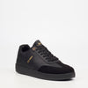 Urbanart Ease 1 Faux Wax / Faux Suede Sneaker - Black footwear UBRT