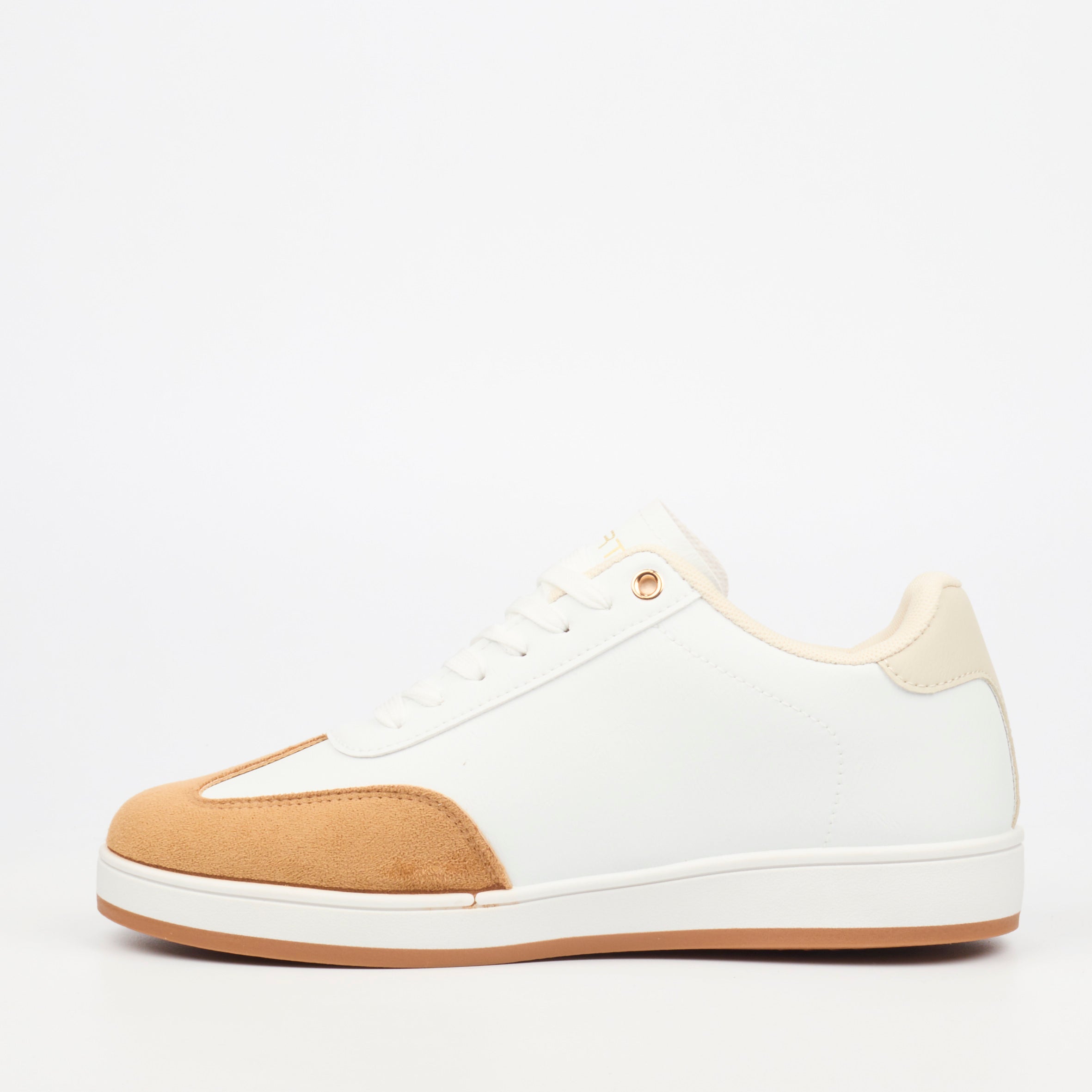 Urbanart Ease 1 Faux Wax / Faux Suede Sneaker - Tan footwear UBRT