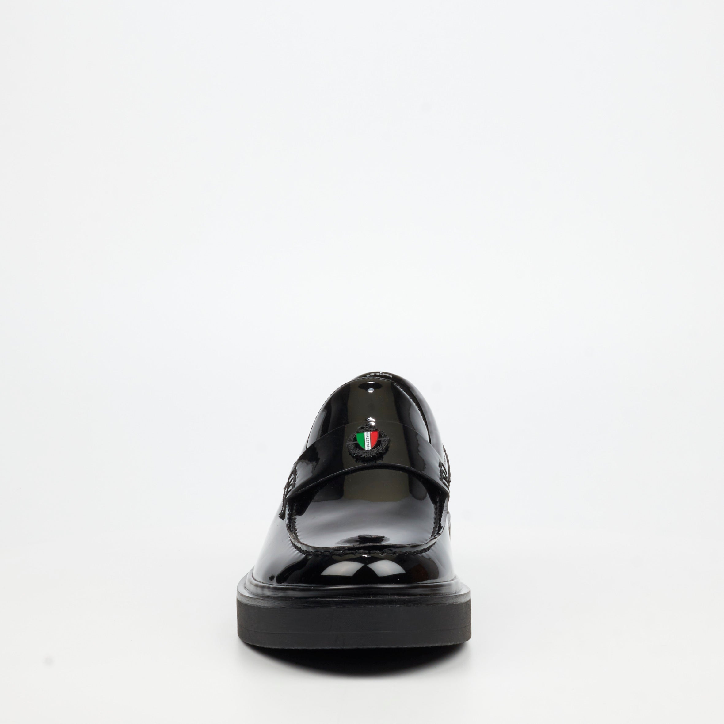 Mazerata Elia 11 Faux Patent Shoe - Black