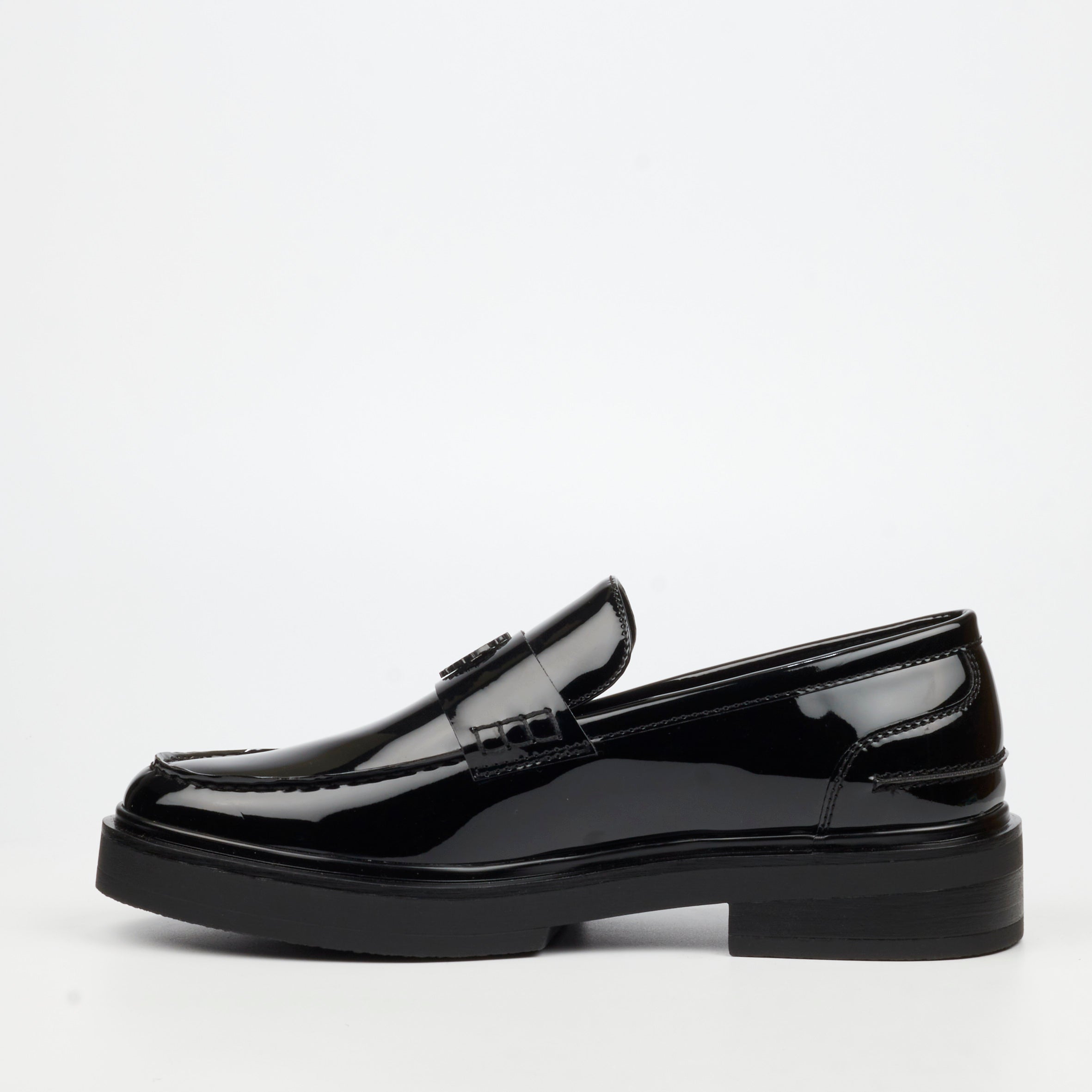 Mazerata Elia 11 Faux Patent Shoe - Black