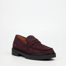 Mazerata Elia 14 Faux Suede Shoe - Burgundy footwear Mazerata
