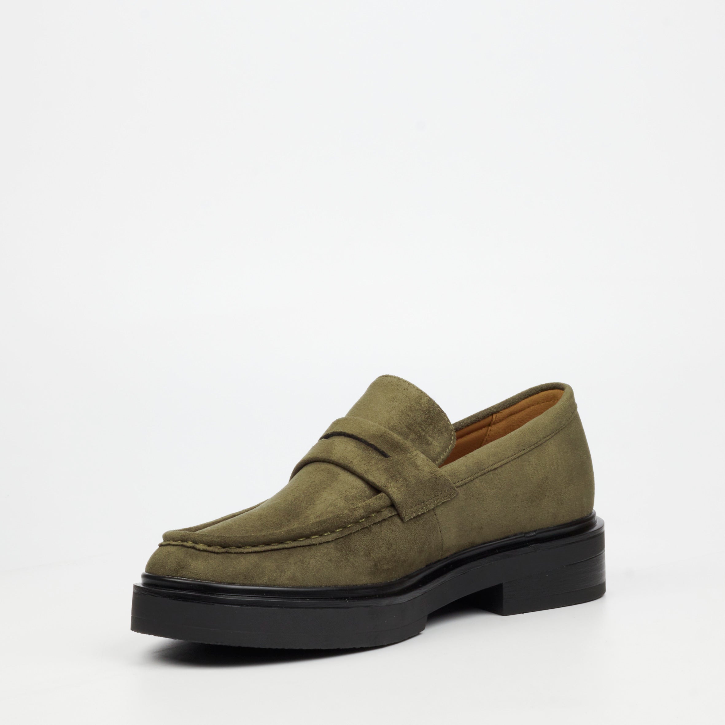 Mazerata Elia 14 Faux Suede Shoe - Olive footwear Mazerata