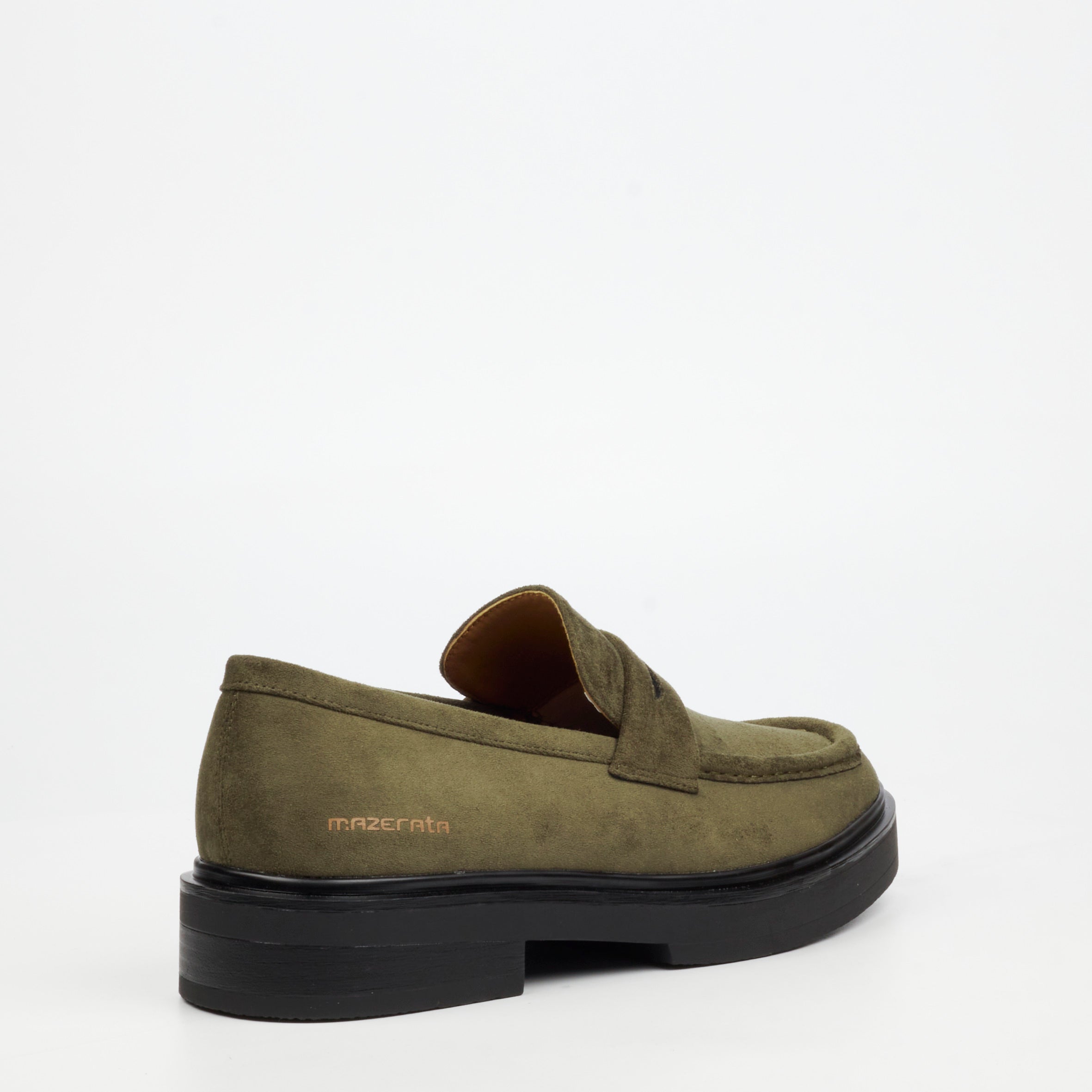 Mazerata Elia 14 Faux Suede Shoe - Olive footwear Mazerata