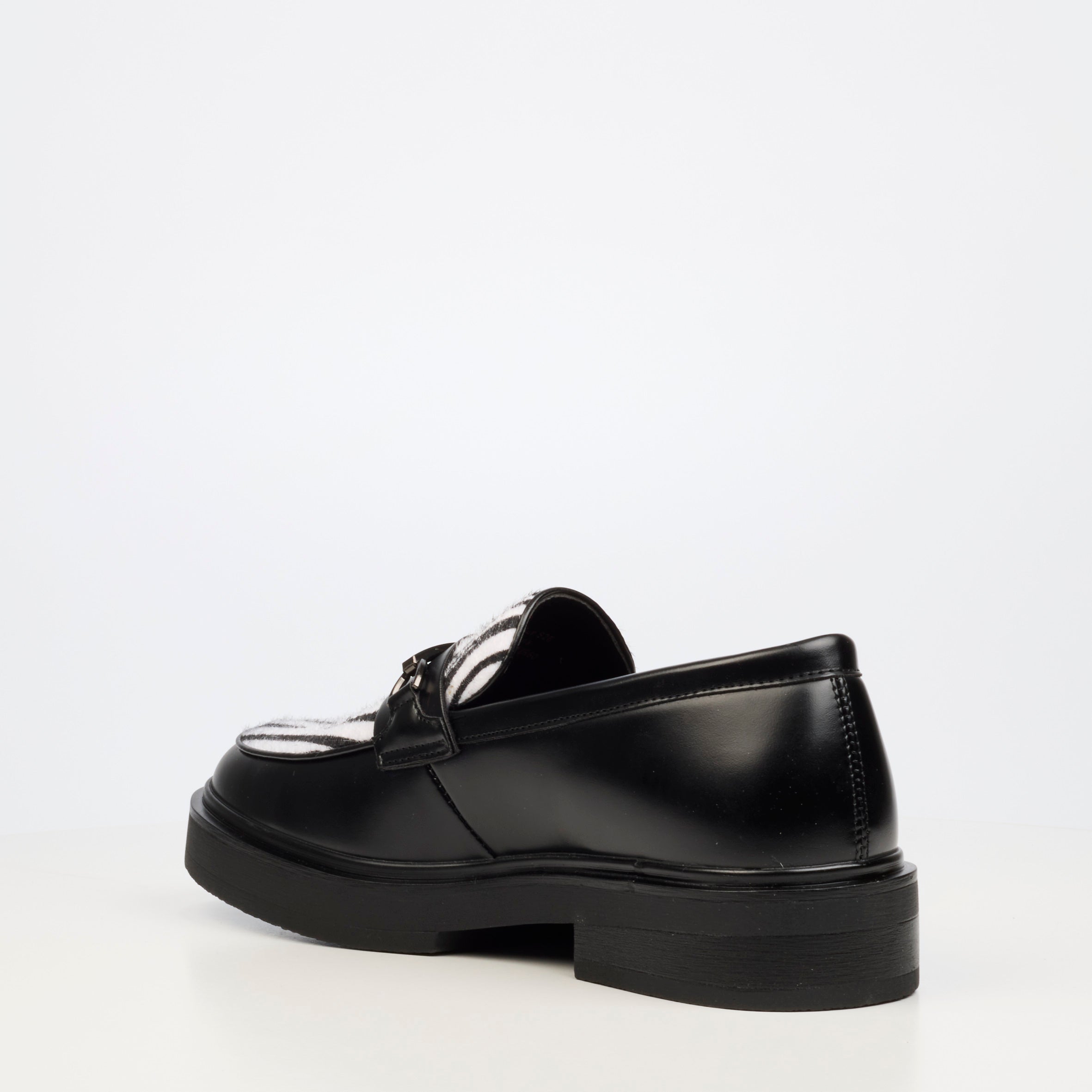 Mazerata Elia 17 Faux Wax / Suede Shoe - Zebra