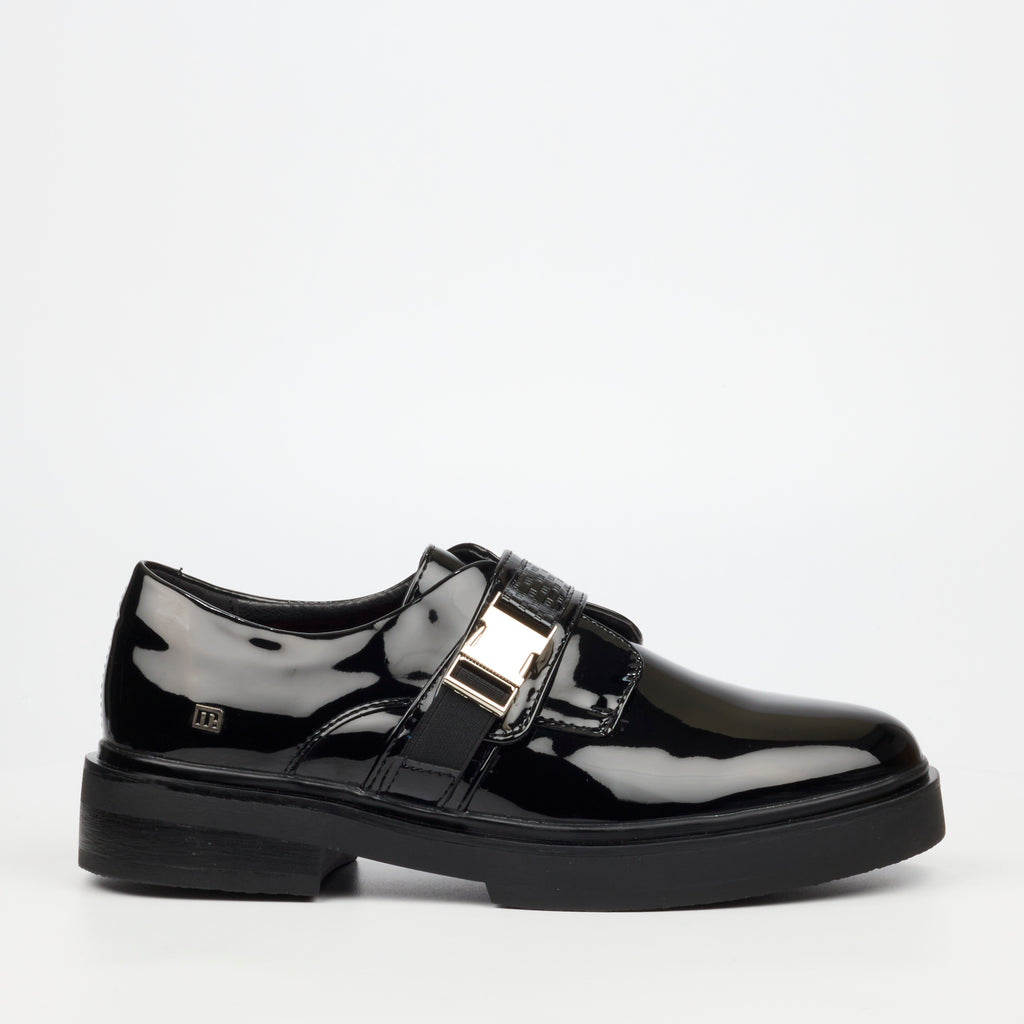 Mazerata Elia 20 Faux Patent Shoe - Black footwear Mazerata