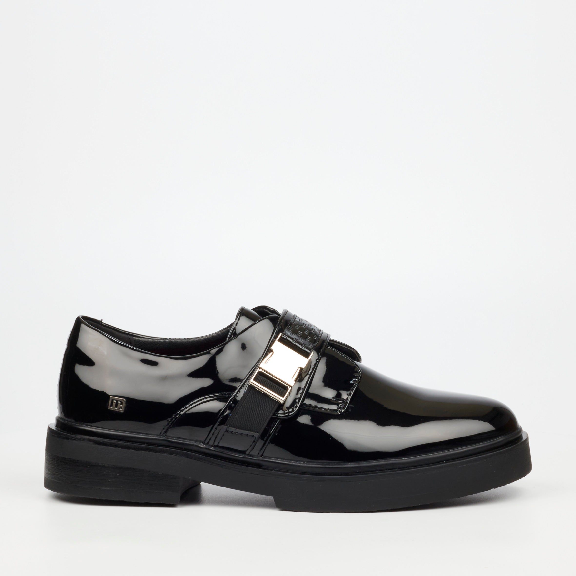 Mazerata Elia 20 Faux Patent Shoe - Black footwear Mazerata