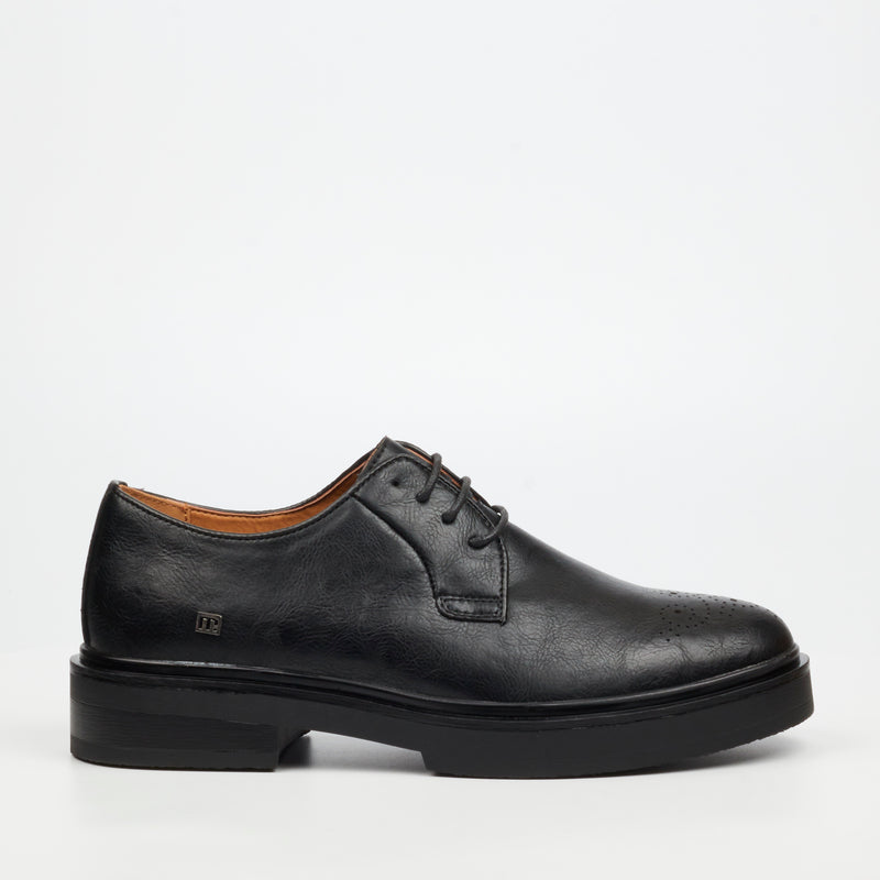 Mazerata Elia 4 Faux Wax Shoe - Black footwear Mazerata