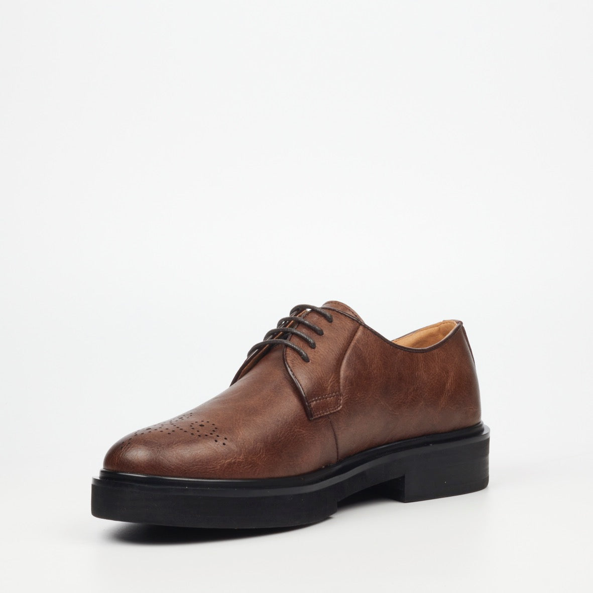 Mazerata Elia 4 Leather Shoe - Chocolate footwear Mazerata