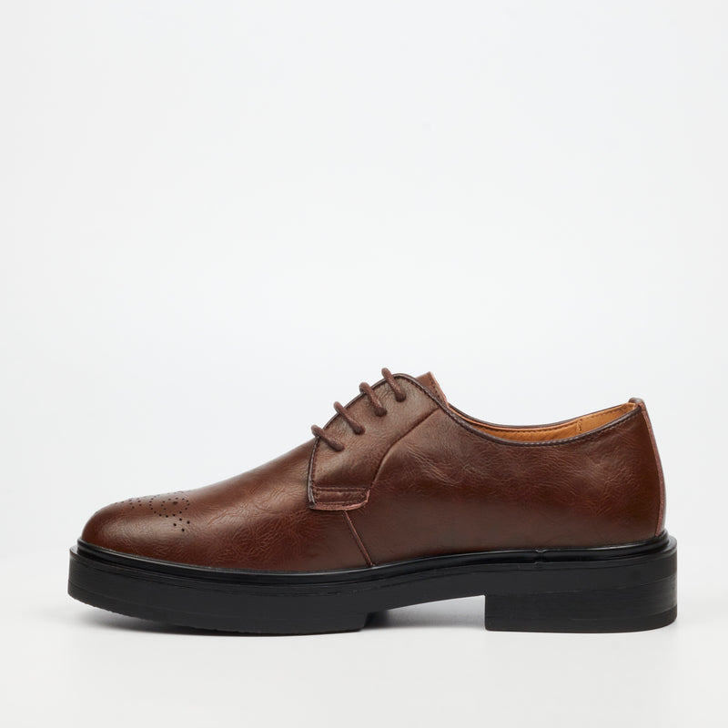 Mazerata Elia 4 Faux Wax Shoe - Chocolate footwear Mazerata