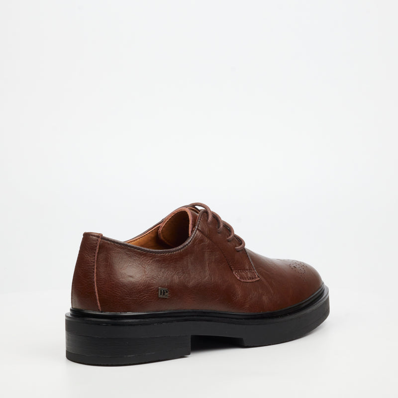Mazerata Elia 4 Faux Wax Shoe - Chocolate footwear Mazerata